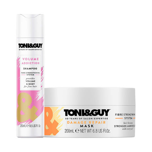 Toni&Guy Volume Addiction Shampoo Damage Repair Mask: Buy Toni&Guy Volume Addiction Shampoo & Damage Repair Mask Online at Best Price in India | Nykaa
