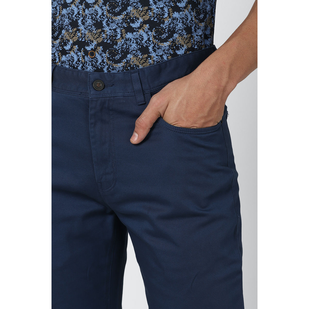 PETER ENGLAND Slim Fit Men Dark Blue Trousers  Buy PETER ENGLAND Slim Fit  Men Dark Blue Trousers Online at Best Prices in India  Flipkartcom