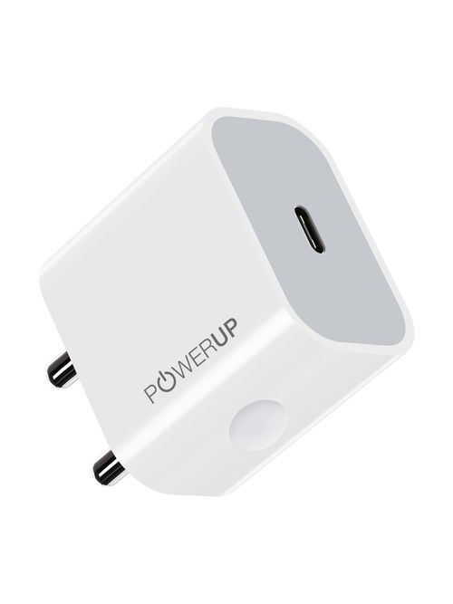 PowerUp Turbo 20W PD USB Type-C Wall Charger Adapter -White