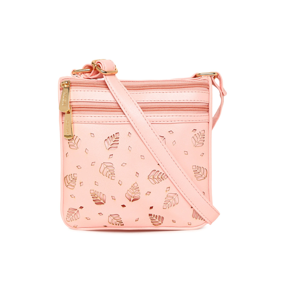 Kleio Laser Cut 3 Compartment Sling Cross Body Side Bag For Girls & Women (Pink) At Nykaa, Best Beauty Products Online
