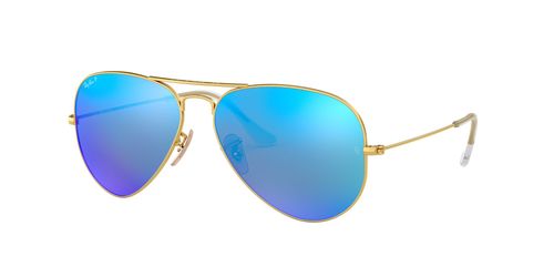 Buy Ray-Ban 0RB3025 Sky Blue Polarized Aviator (58 mm) Online