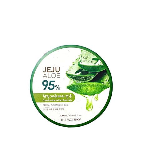 Buy The Face Shop Korean Jeju Aloe Vera Soothing Gel with Vitamin E for  Face, Body & Hair Online