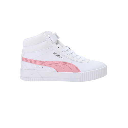 Puma Carina Mid Womens White Casual Sneakers (UK 3)