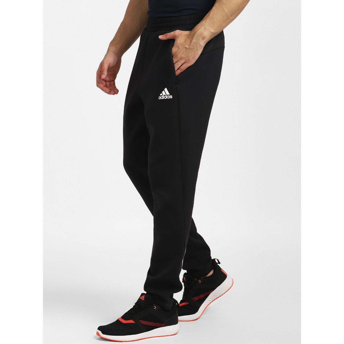Buy adidas Black Logo Print Sports Track Pants for Women Online @ Tata CLiQ