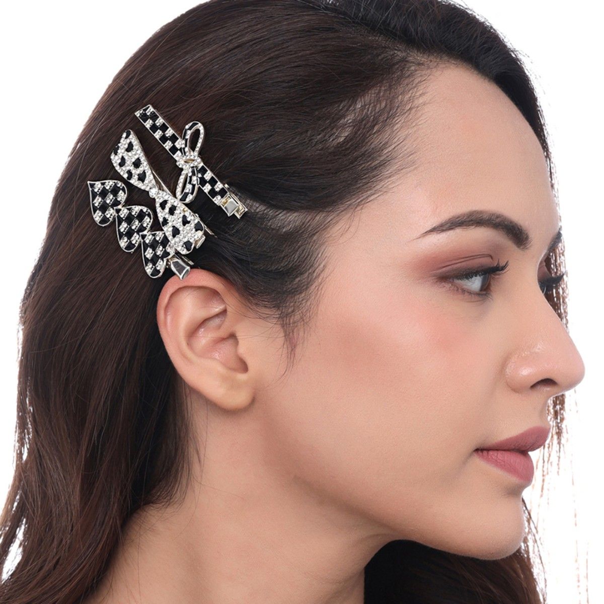 Stone Studded Hair Clips | Women's Hair Accessories Online– Saheli Ethnic  Indian Wear
