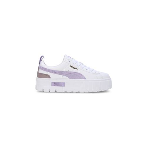Puma Mayze Womens White Purple Sneakers (UK 3)