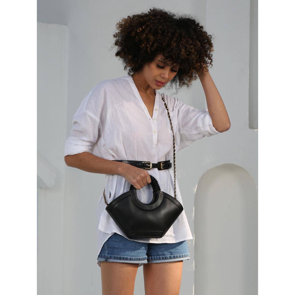 HIE Black Sophie Crossbody Bag (S)