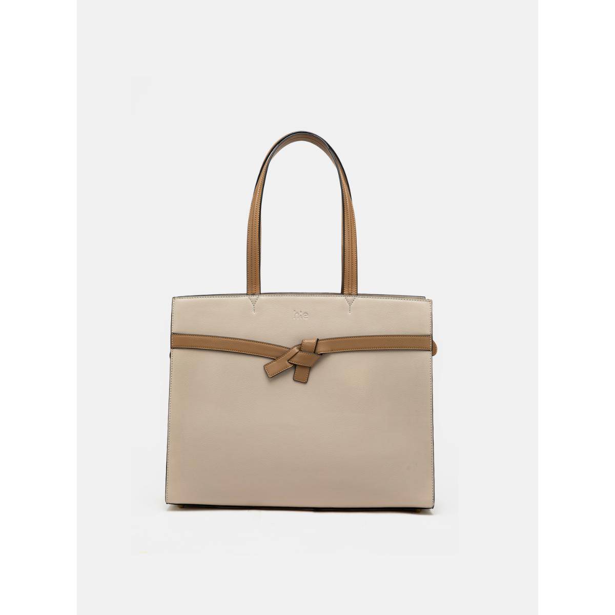 HIE Beige Farah Tote Bag (M)