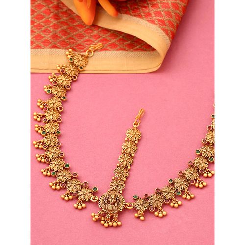 Yellow Chimes Head Chain for Women Traditional Headband Gold