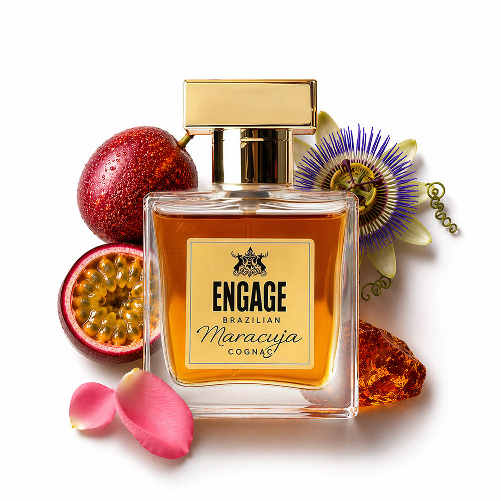 Engage Brazilian Maracuja Cognac EDP Amber, Leather Crafted by Experts