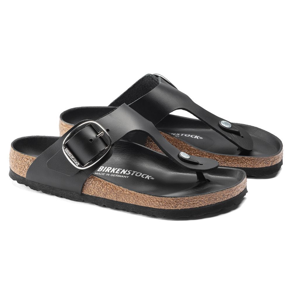 Birkenstock gizeh discount exquisite black leather