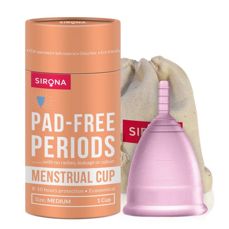 Sirona FDA Approved Reusable Menstrual Cup for Women (Medium