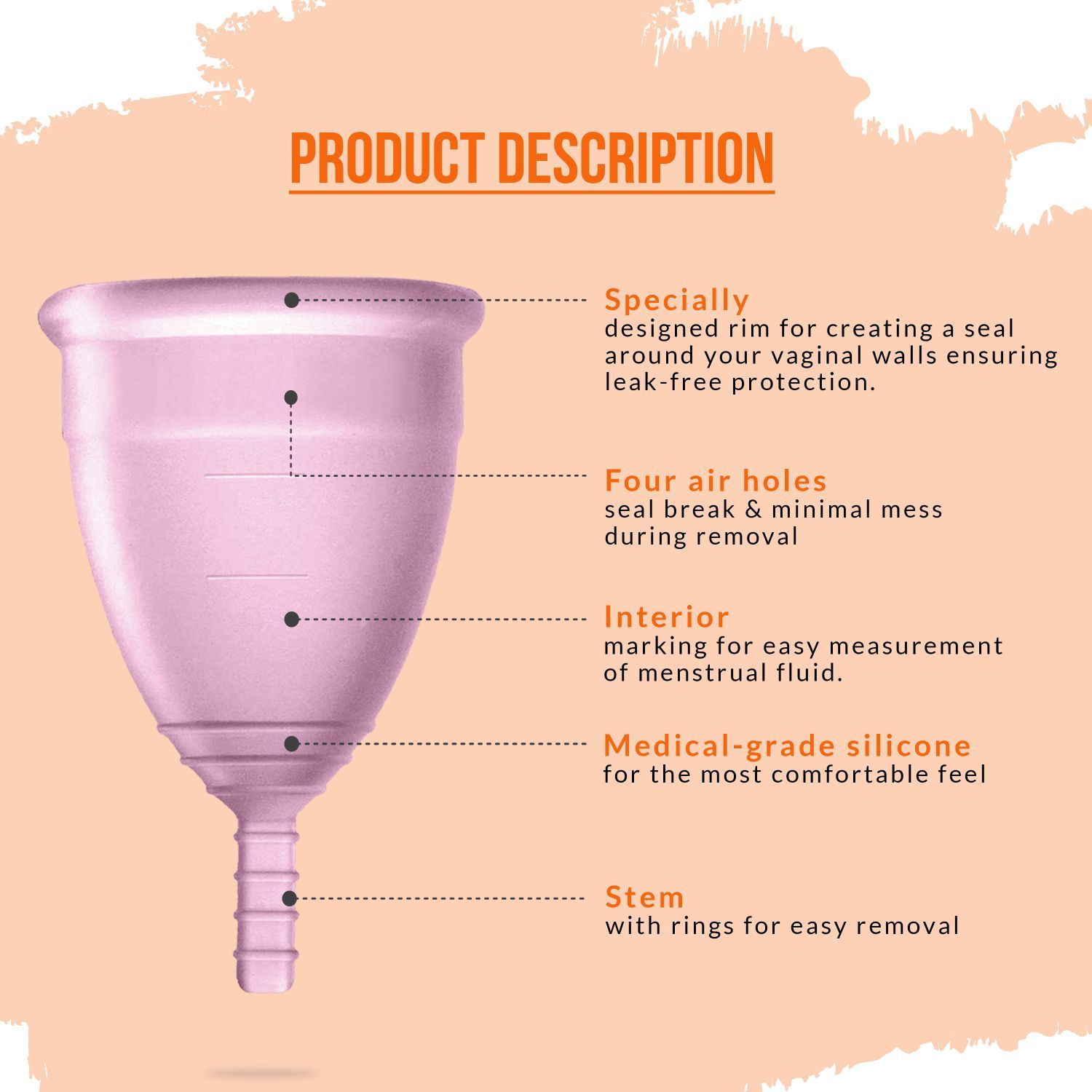 Sirona Reusable Menstrual Cup with FDA Compliant Medical Grade Silicone