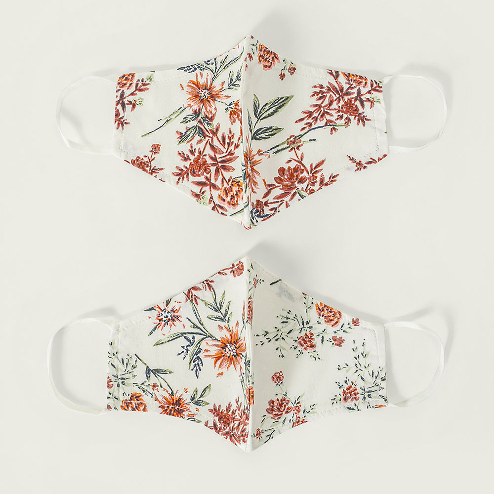 Twenty Dresses By Nykaa Fashion Multicolor Botanical Printed Reusable Face Mask Pack Buy Twenty