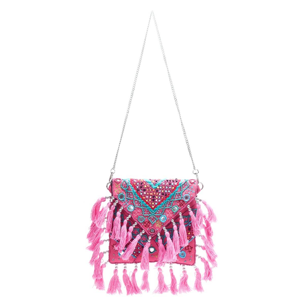 SWISNI Pink Boho Bag For Women (S)