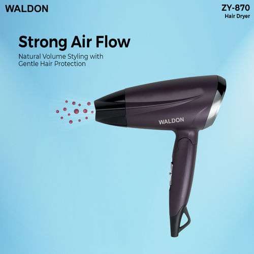 Waldon 1400w Professional Salon Style Foldable Hair Dryer (zy-870)