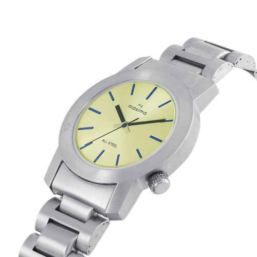 Buy PA Maxima Men 58536CMGS Gold Dial Analog Watch (S) Online