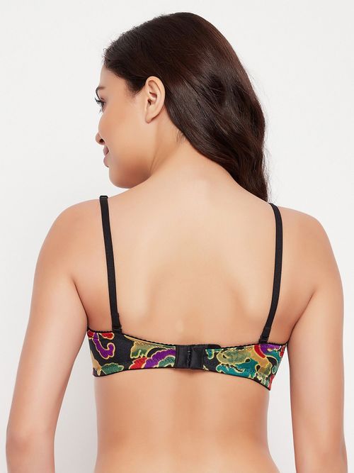 Buy Clovia Padded Non-Wired Full Cup Printed Multiway T-Shirt Bra