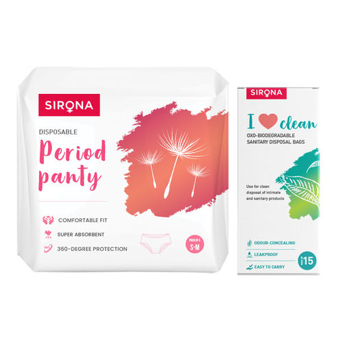 SIRONA Super Absorbent Disposable Period Panties for Women with 12 Hr  Protection (L-XL) Sanitary Pad, Buy Women Hygiene products online in India