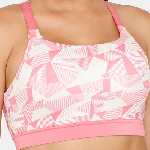 Buy Zelocity Quick Dry Slip On Sports Bra - Confetti at Rs.648 online, Activewear online