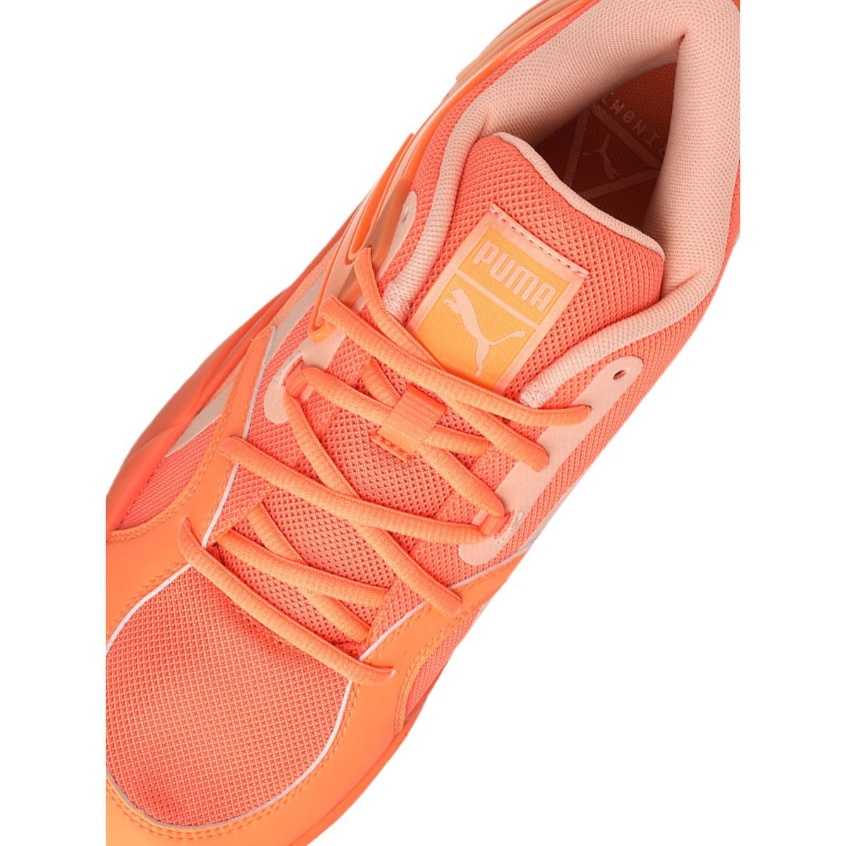 puma orange basketball shoes