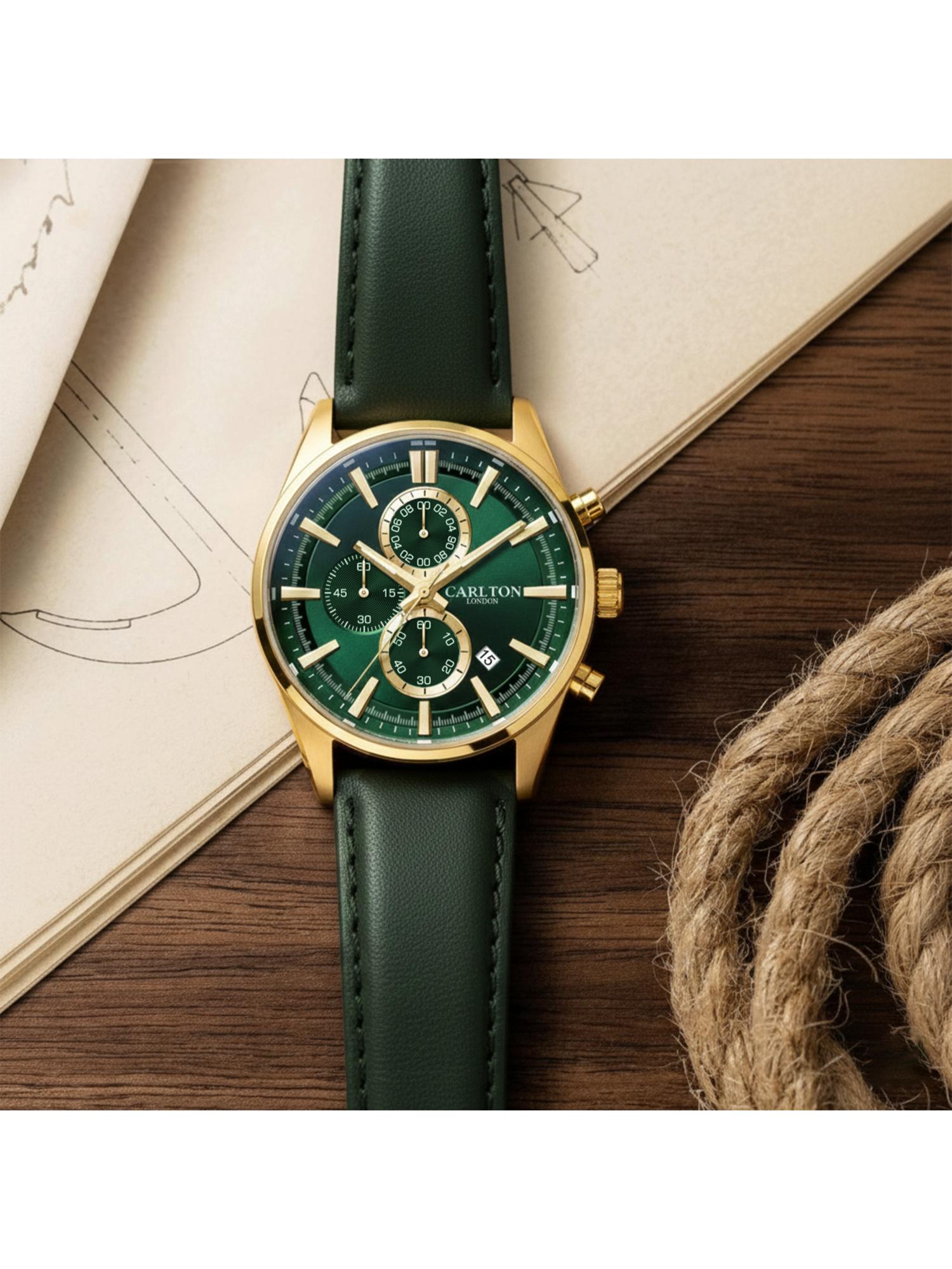 Buy Carlton London Mens Windsor Green Analog Watch Cl-Wd-Grn Online