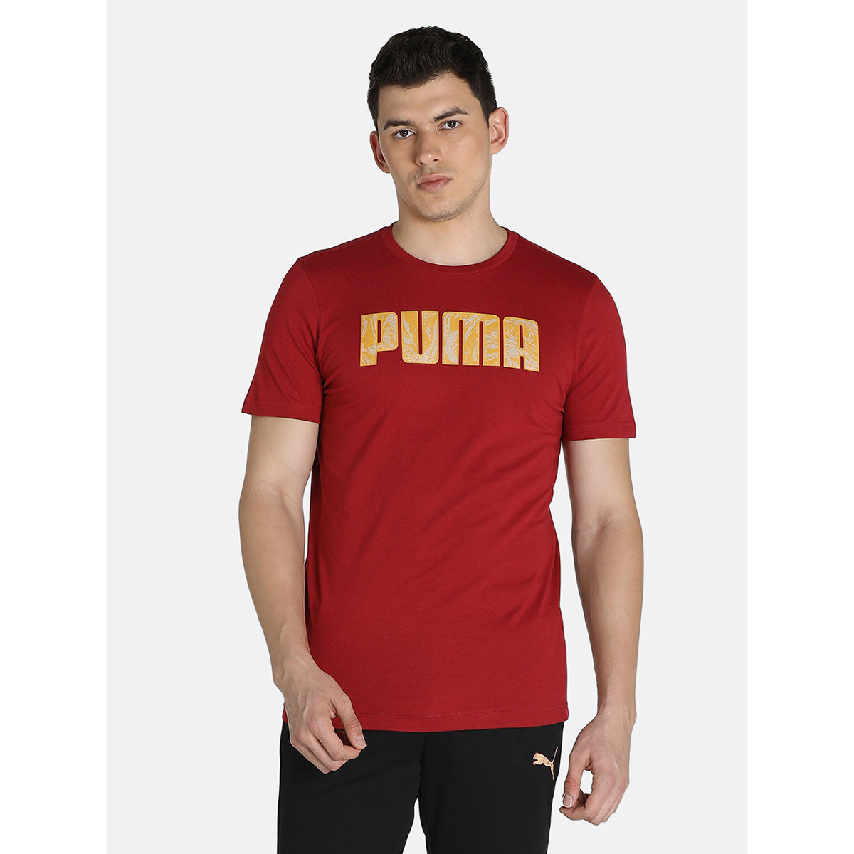 Puma Mens Graphic Tee III Men Red T 