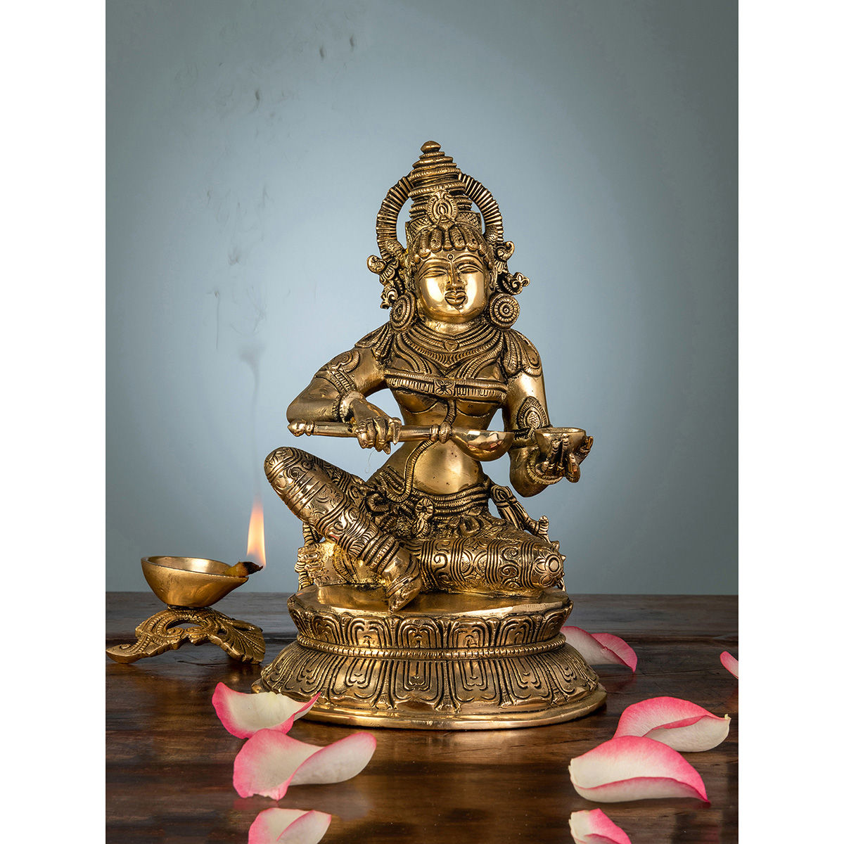 Ekaa Handicrafts Brass Annapurna Devi Idol: Buy Ekaa Handicrafts ...