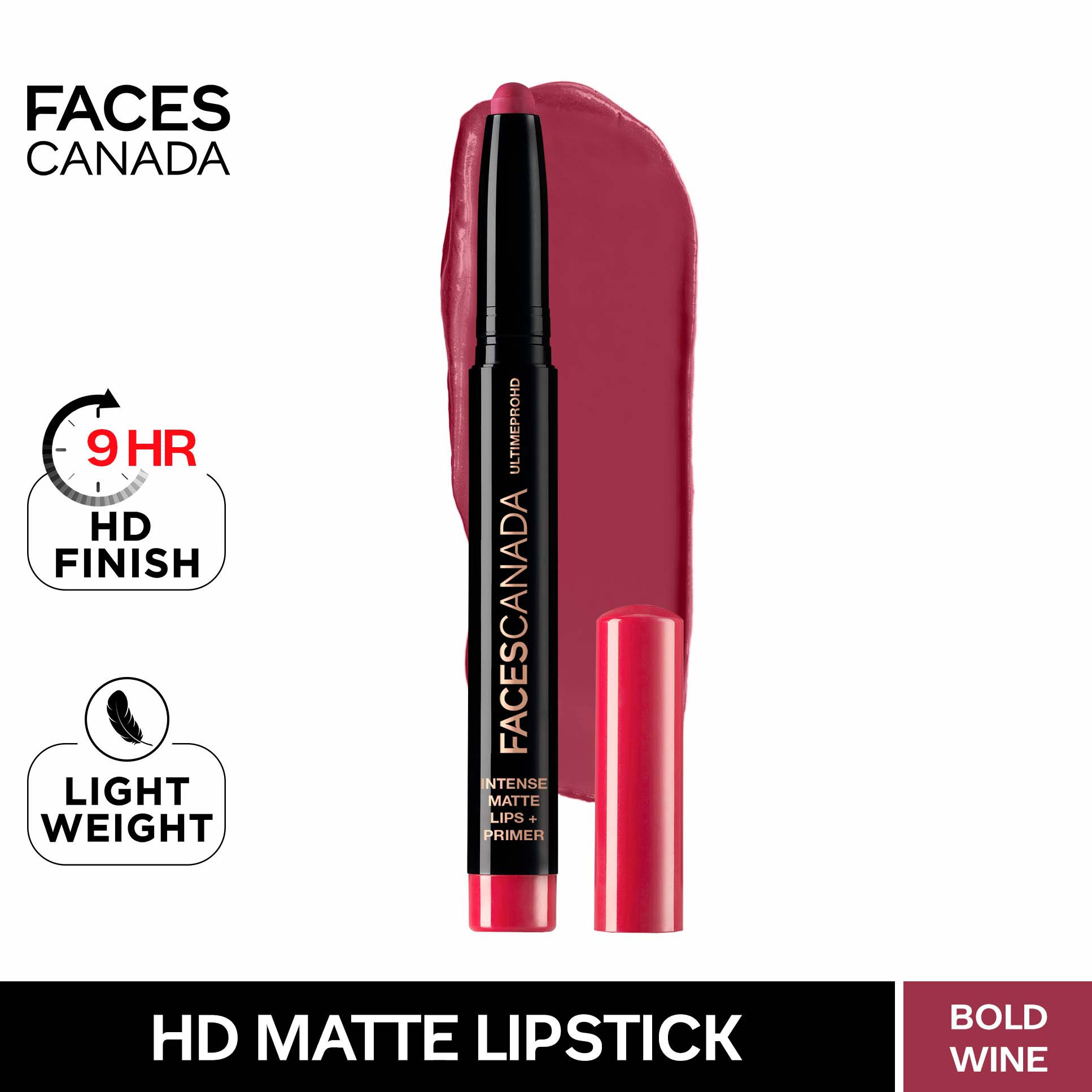 faces canada bold wine lipstick