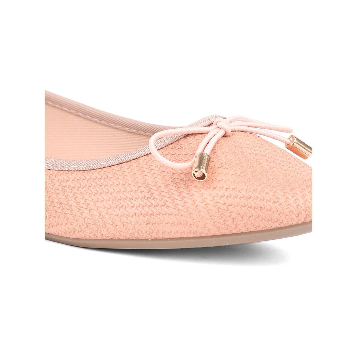 Buy Bata Women Slip-On Ballerina Peach Online