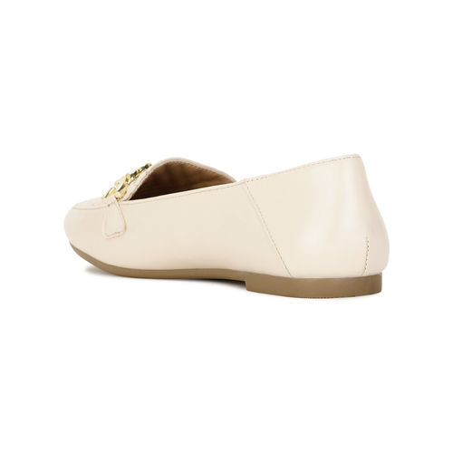 Buy Bata Women Slip-On Loafers Cream Online