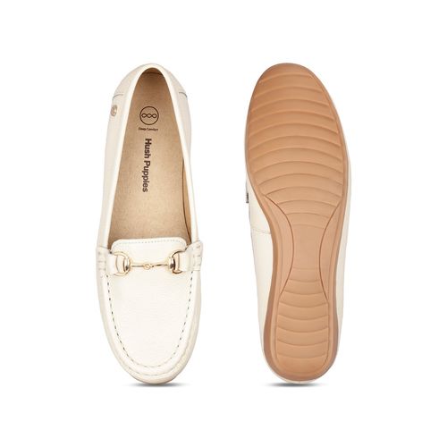 Buy Hush Puppies Women Slip-On Loafers White Online