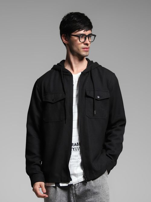 Jack Jones Black Oversized Fit Hoodie