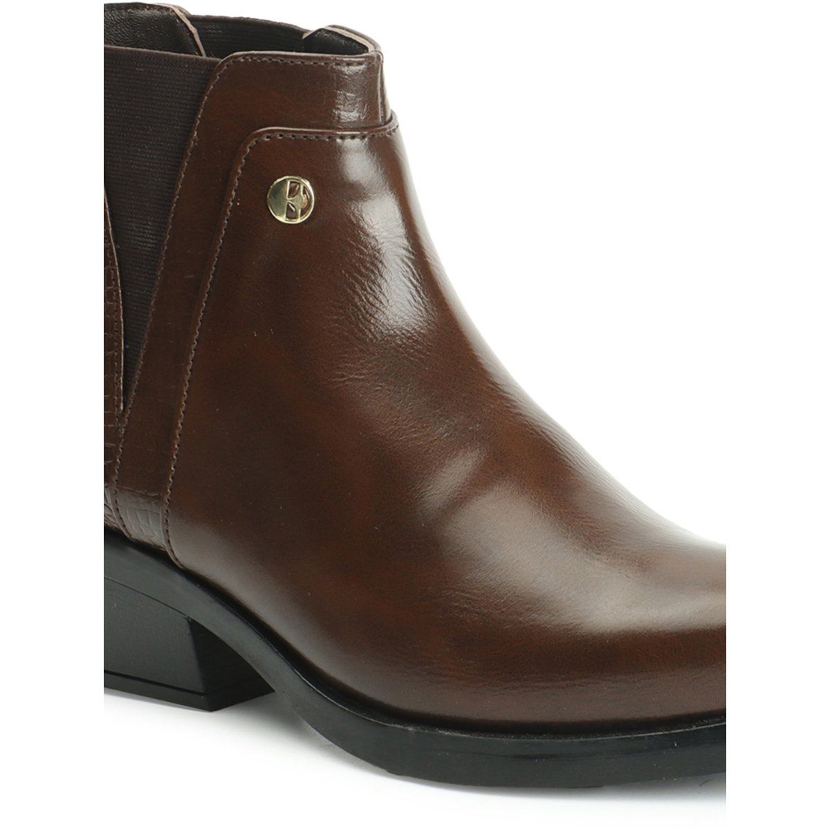 Womens Brown Slip On Boots Women's Casual Chelsea Shoes Elegant Brown Ankle  Boots Lightweight Comfortable Everyday Wear Boots