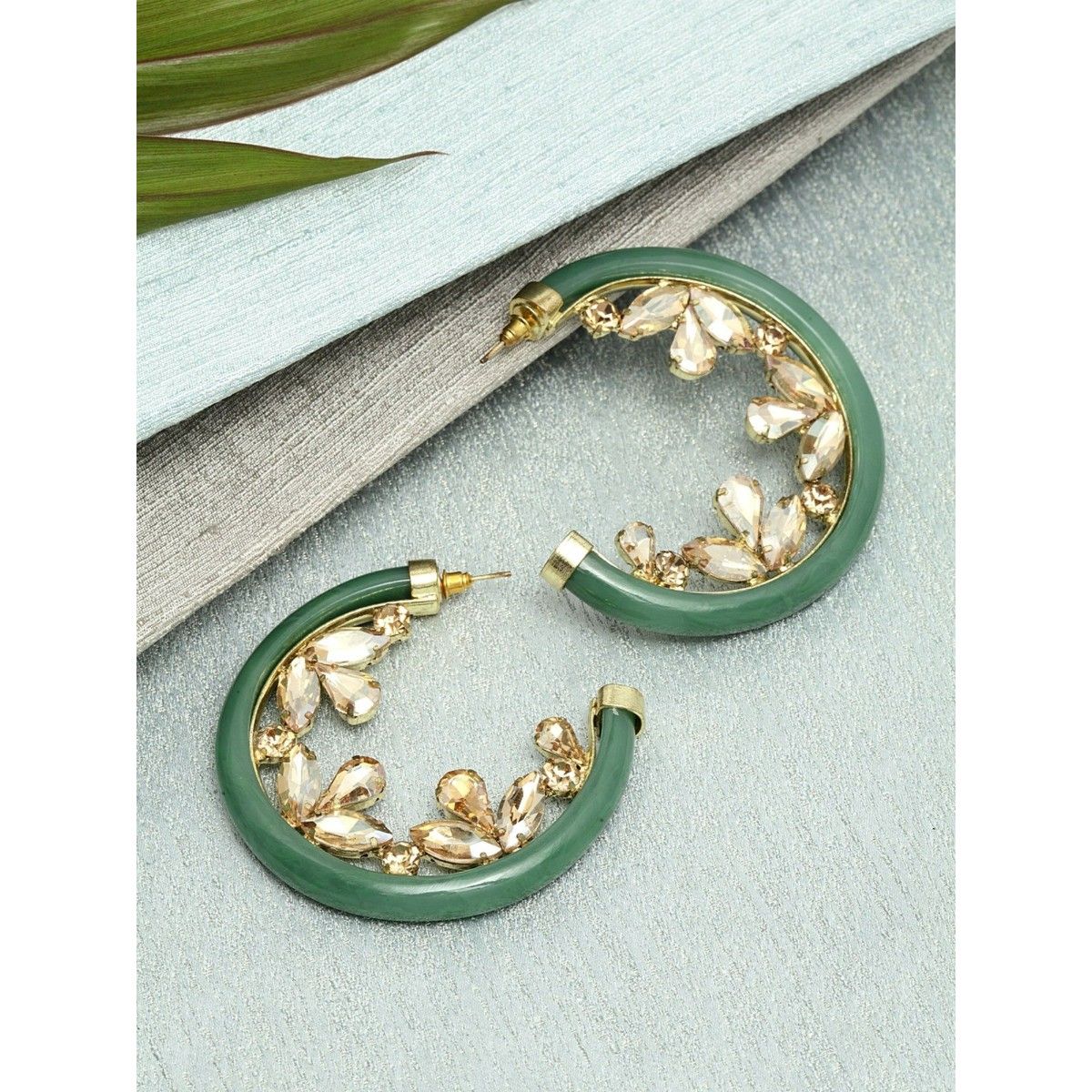Bright Green Hoop Earrings  Soulshine Boutique  soulshine boutique