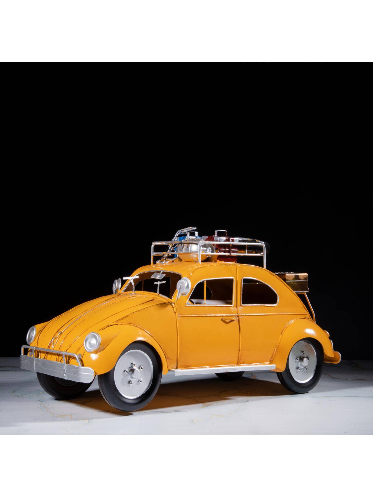 Gibox Retro Open Roof Travel Car Decorative Miniature Luxury Showpiece