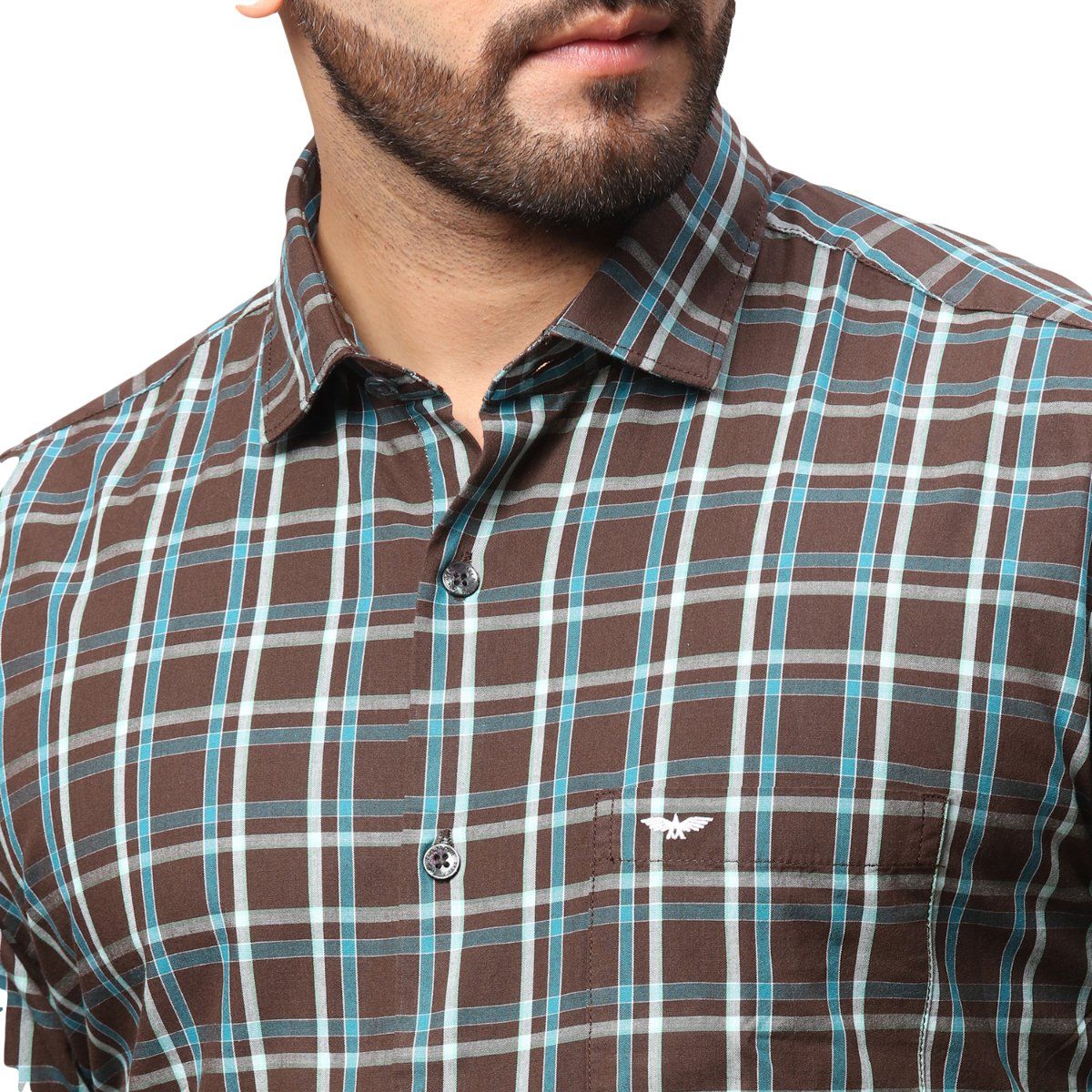 Buy Park Avenue Dark Green Shirt Online