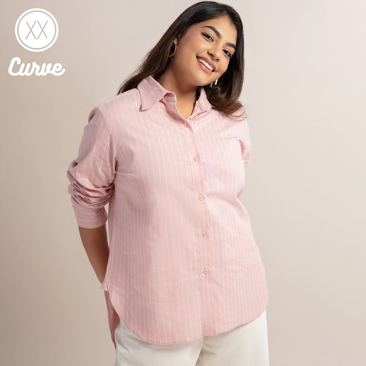 Express pink dress clearance shirt