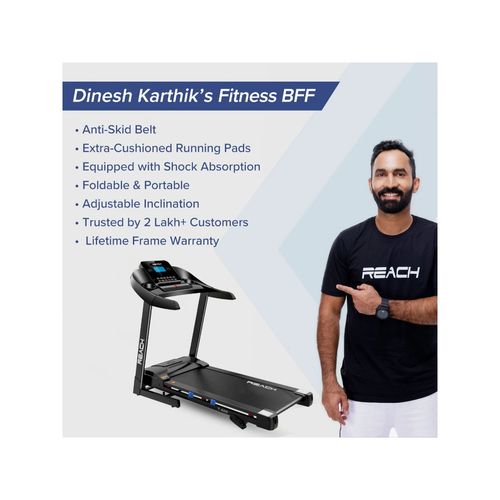 Buy Reach T-600 Motorized Treadmill Auto Incline with Bluetooth