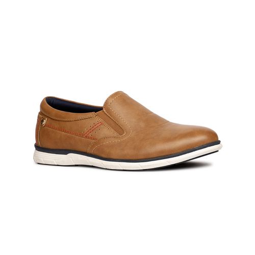Buy Bata Comfit Slip On Sneakers for Men (Tan) Online
