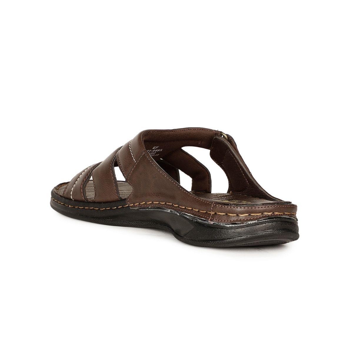 Buy Bata Solid Brown Sandals online