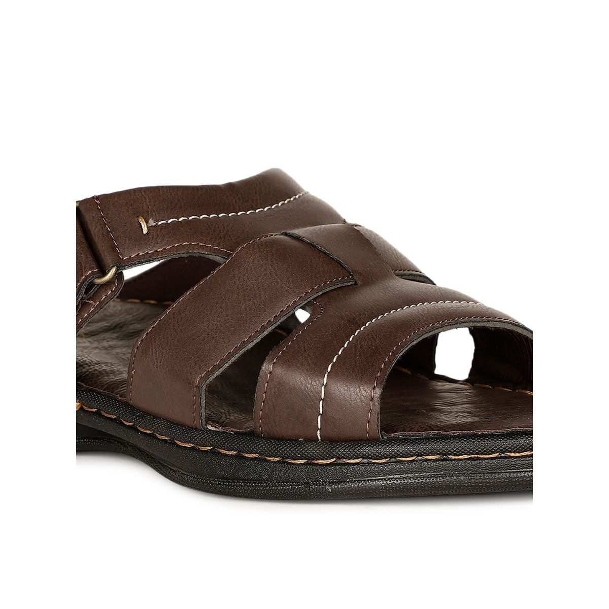 Buy Bata Men's Brown Cross Strap Sandals for Men at Best Price @ Tata CLiQ