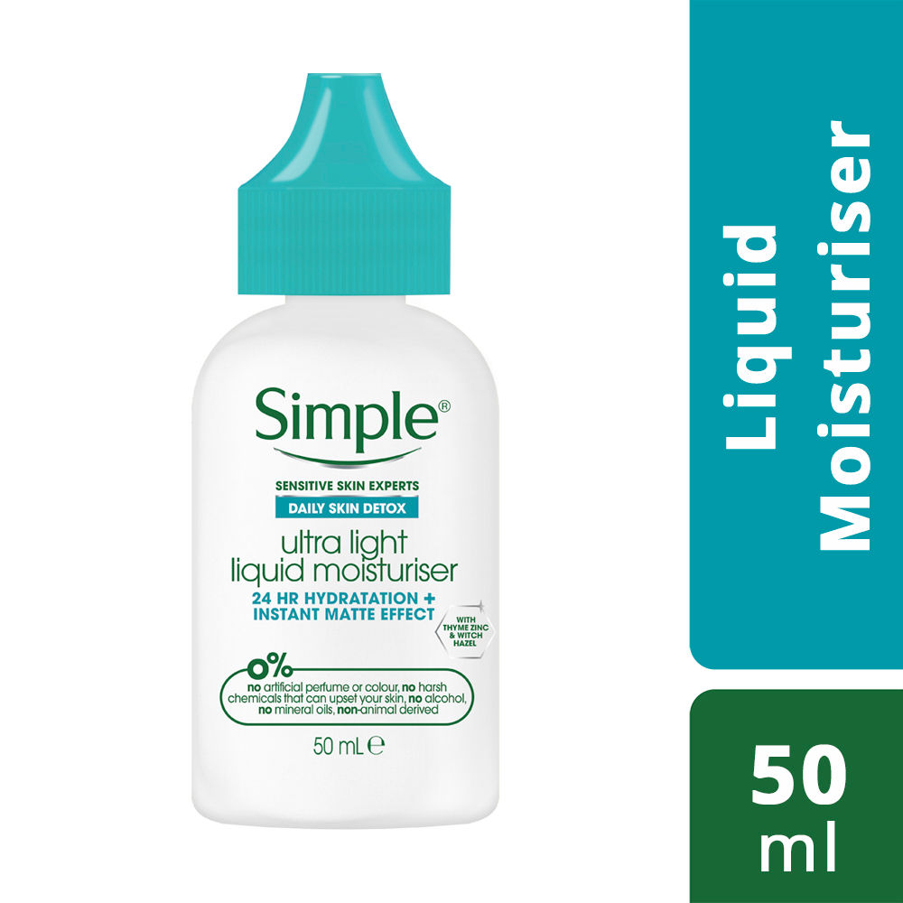 Simple Daily Skin Detox Ultra Light Liquid Moisturiser Buy Simple Daily Skin Detox Ultra Light Liquid Moisturiser Online At Best Price In India Nykaa