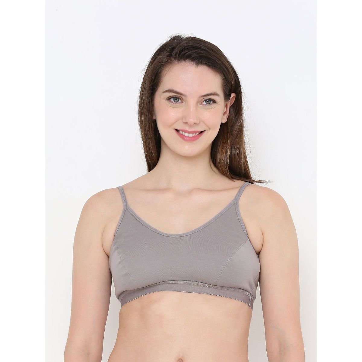 Berrys Intimatess PolyCotton NonPadded NonWired Grey Bra Buy Berrys