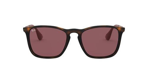 Ray-Ban 0RB4187 Purple Chris Square Sunglasses (54 mm)