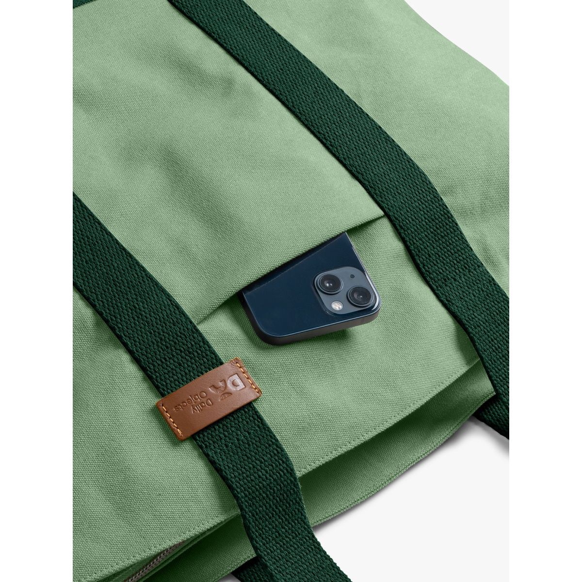 Buy DailyObjects Mint Green-Forest Green Field Tote Bag Online