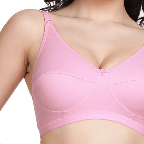 Buy Shyaway Women Rose Pink Wirefree Moulded Everyday Bra Online