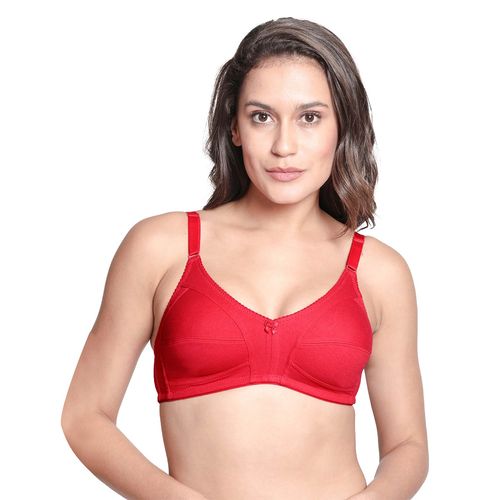 Buy Shyaway Women Fiery Red Wirefree Full Coverage No Sag M Frame