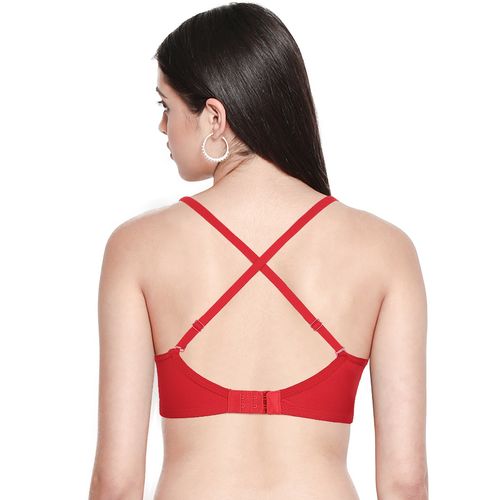 Buy Shyaway Women Fiery Red Non Padded Wirefree Full Coverage Everyday Bra  Online