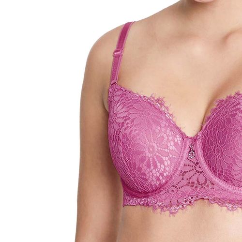 Buy Shyaway Purple Lace Underwired Lightly Padded Push Up Bra S517 - Bra  for Women 9133501